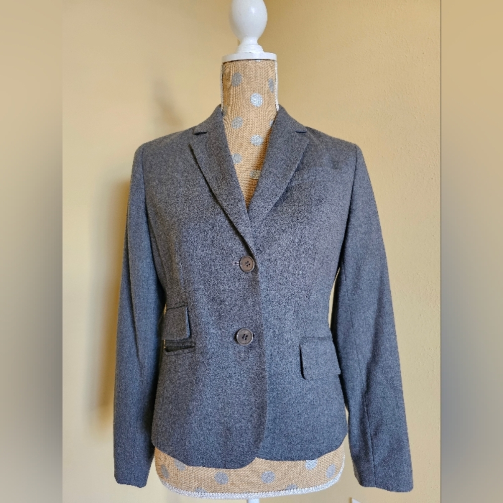 Talbots Gray Wool Blazer 4